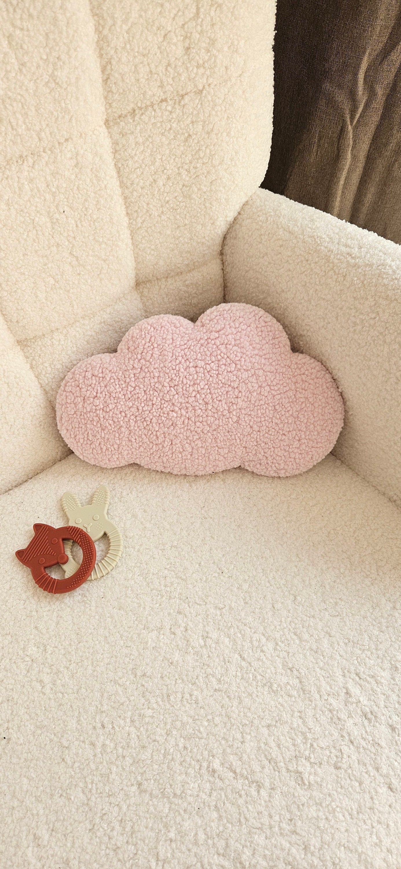 Small clouds wall decoration clouds baby room baby blue boucle wall decoration, children's room, baby room, clouds,