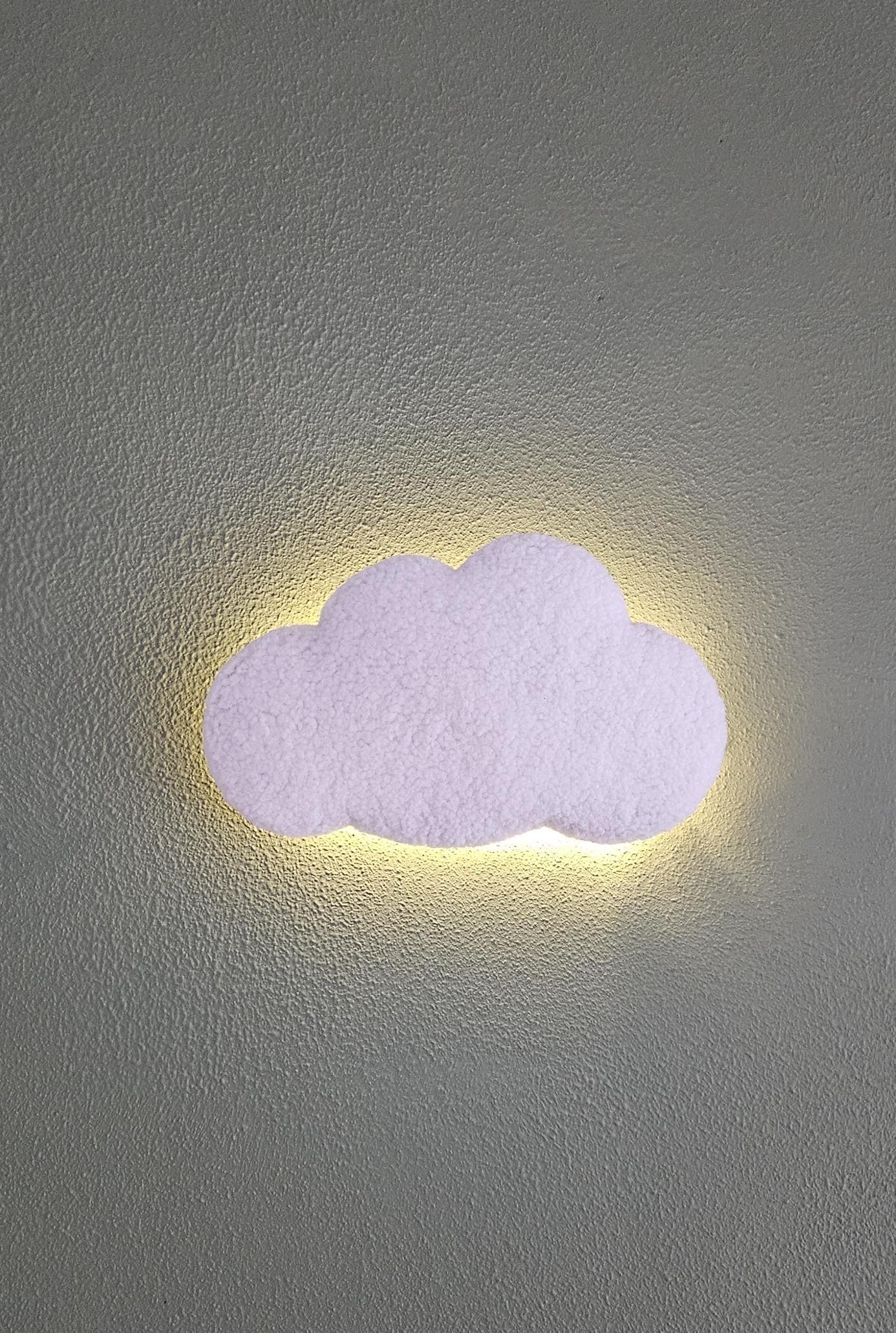 Set of 2 Cloud Wall Lamps – MEDIUM Size | Nursery Night Light | Baby Room Wall Decor | Cloud Light Bundle for Kids Bedroom