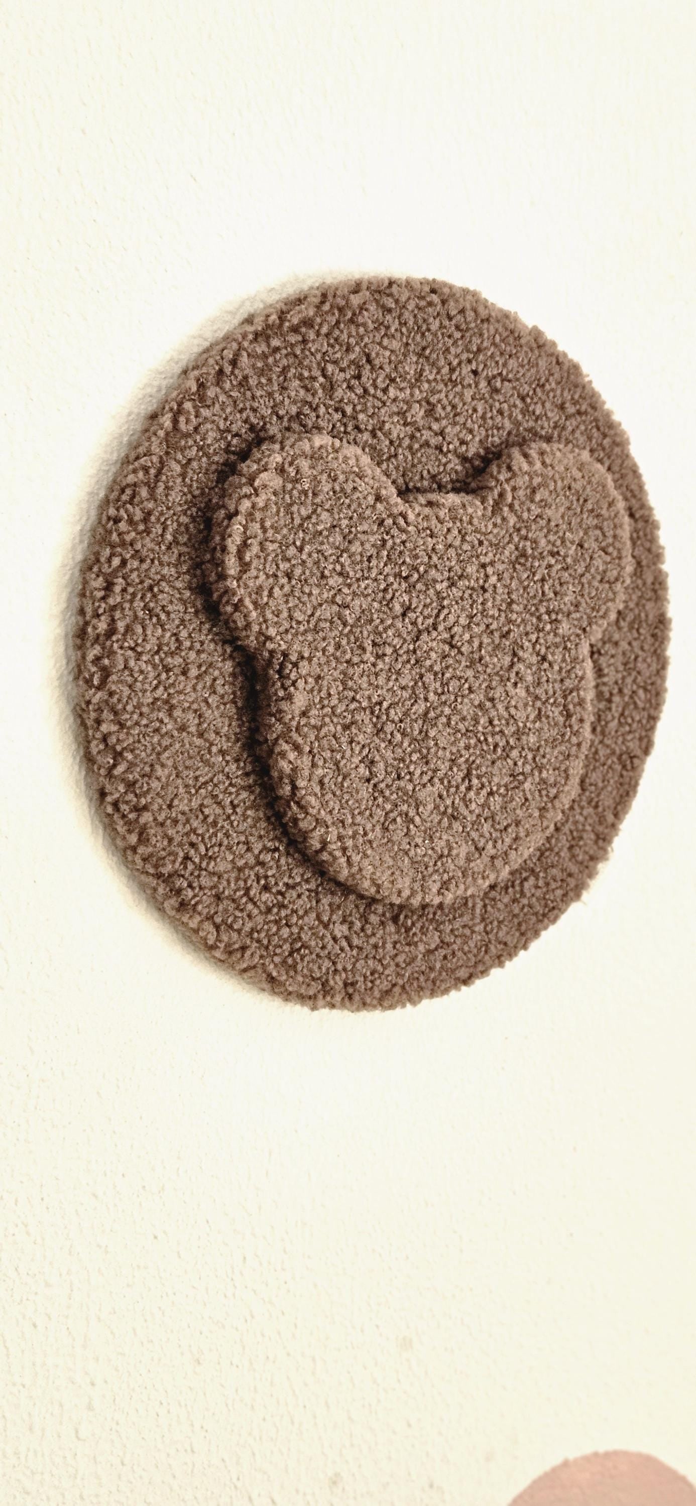 Bear wall decoration taupe multiple colors available baby room, boucle wall decoration, children's room, baby room