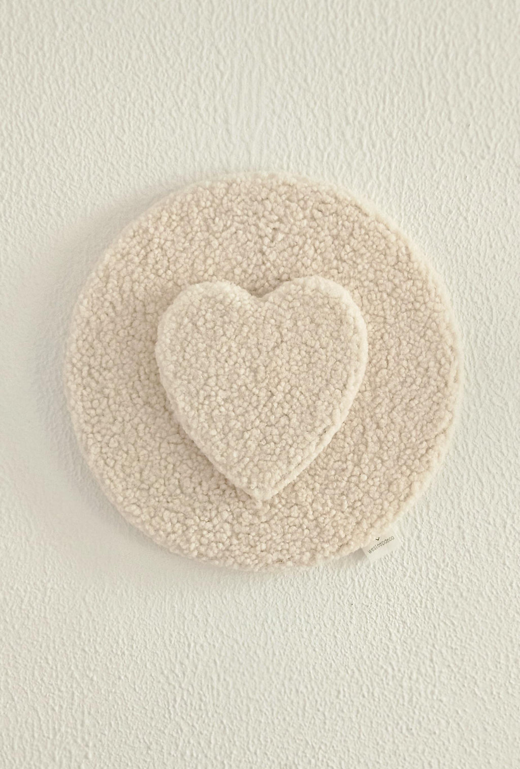 Heart wall decoration champagne multiple colors available baby room, boucle wall decoration, children's room, baby room