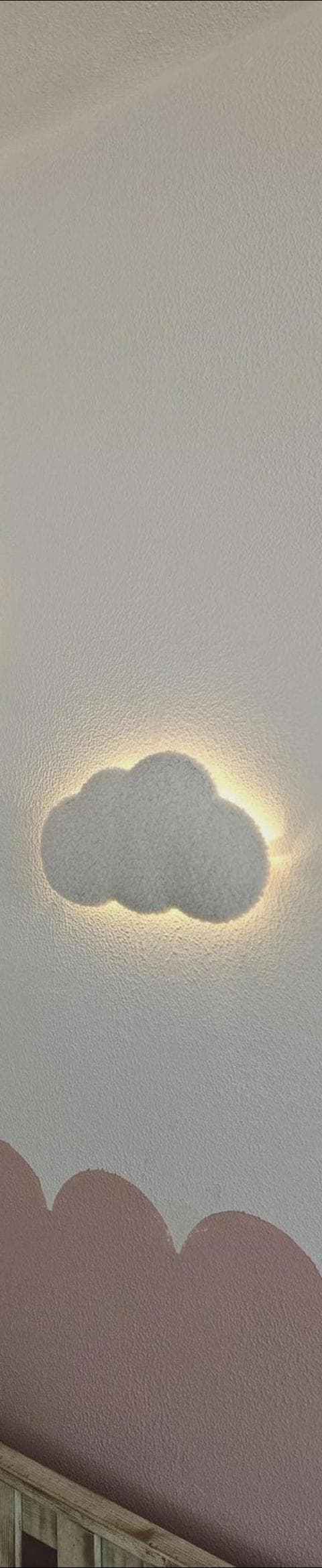 Set of 2 Cloud Wall Lamps – MEDIUM Size | Nursery Night Light | Baby Room Wall Decor | Cloud Light Bundle for Kids Bedroom