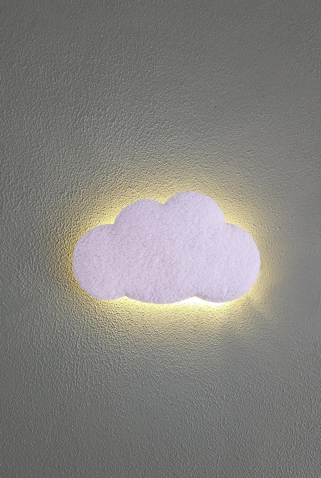 Battery Operated medium Cloud Wall Lamp - Nursery Night Light - Baby Room Decor
