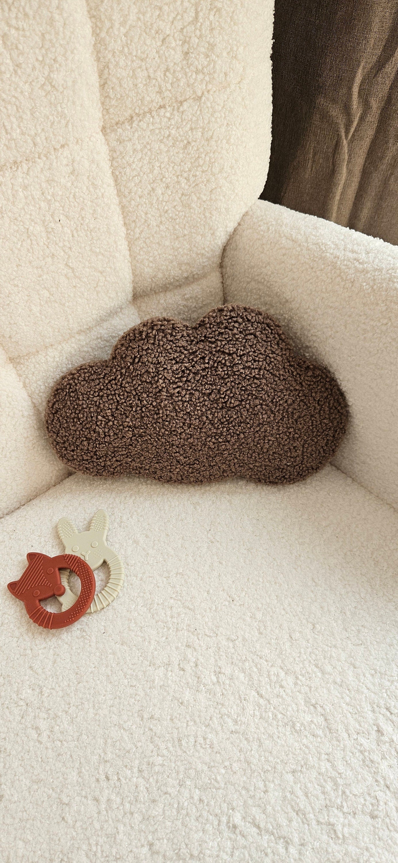 Small clouds wall decoration clouds baby room baby blue boucle wall decoration, children's room, baby room, clouds,
